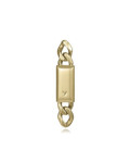 Pendiente único de acero Ip dorado cadena con placa VICEROY x Abraham Mateo - 15213E01012