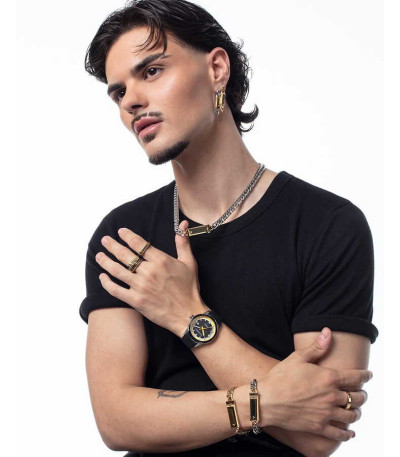Pulsera Hombre Acero Bicolor VICEROY FASHION x Abraham Mateo - 15213P01000