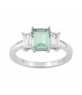 Anillo Vendôme Trilogie Verde en Plata MURAT PARIS - 307156.1