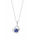 Collar con Corazón Azul Zafiro LOTUS SILVER - LP3106-1/6