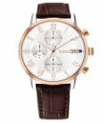 Reloj Cronómetro Hombre Elegante Correa Marrón Tommy Hilfiger Kane - 1710796