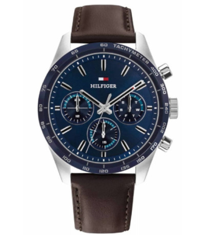 Reloj Hombre Multifunción Piel Marrón Tommy Hilfiger Hampton - 1792276