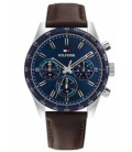 Reloj Hombre Multifunción Piel Marrón Tommy Hilfiger Hampton - 1792276