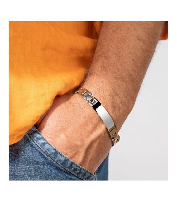 Pulsera ancha con placa Acero Hombre LOTUS STYLE - LS1511-2/1