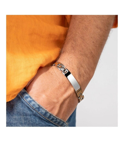 Pulsera ancha con placa Acero Hombre LOTUS STYLE - LS1511-2/1