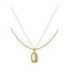 Collar gargantilla doble con perlitas de acero dorado LOTUS STYLE - LS2789-1/1