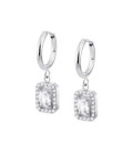 Pendientes Aros Acero con circonitas blancas LOTUS STYLE - LS2739-4/1