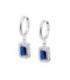 Pendientes Aros Acero con circonitas Blancas y Azules LOTUS STYLE - LS2739-4/2