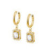 Pendientes Aros Acero Dorado con circonitas Blancas LOTUS STYLE - LS2740-4/1