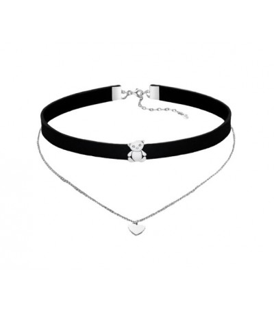 CHOKER DOBLE LOTUS SILVER - LP1674-1/1