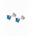 Pendiente Mujer Plata Piedra Azul LOTUS SILVER - LP1710-4/5