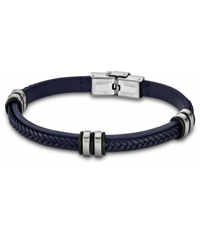 Pulsera Acero y Piel Azul Trenzado LOTUS STYLE - LS1829-2/5