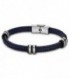 Pulsera Acero y Piel Azul Trenzado LOTUS STYLE - LS1829-2/5