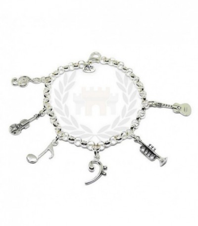 PULSERA MUSICA PLATA - 7862