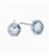 PENDIENTES PLATA HEX. MINI TOPACIO AZUL - 00505940