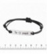 PULSERA PLATA CUERO TE AMO PAPÁ - K-00579-PA01