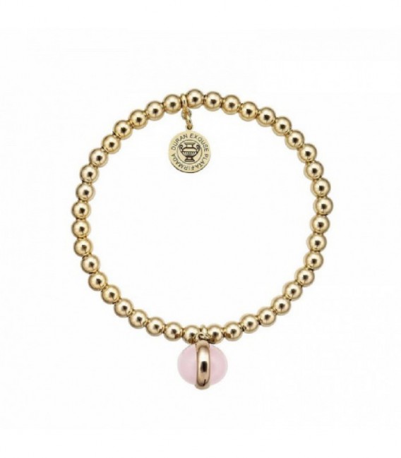 PULSERA ELÁSTICA ROSÉ CUARZO ROSA - 00505994