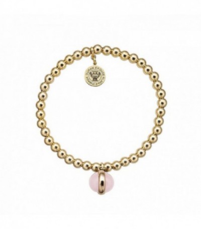 PULSERA ELÁSTICA ROSÉ CUARZO ROSA - 00505994