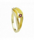 ANILLO DORADO GRANATE T16 - 00506237