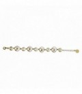 PULSERA DORADA ALTERNANTE 4 GRANATES - 00506239