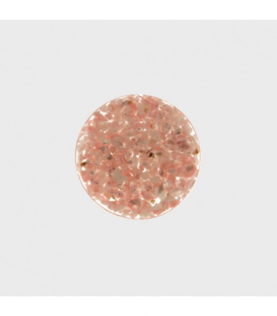 Insignia 24 mm Rosa-Resina Concha Recons - 24-0547