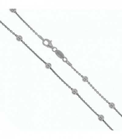 CADENA PLATA JASSERON FLAT BALL 80CM - 00900418
