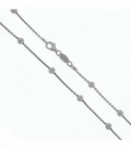 CADENA PLATA JASSERON FLAT BALL 80CM - 00900418