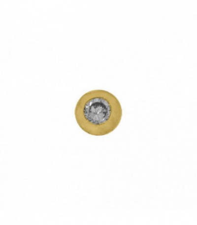 Dancer dorado circonita 2.5mm - 28-0105