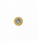 Dancer dorado circonita 2.5mm - 28-0105