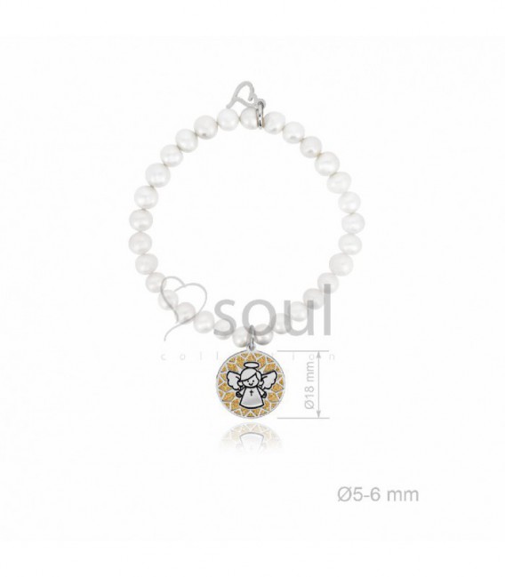 PULSERA PLATA PERLAS 1ª COMUNION - 302022