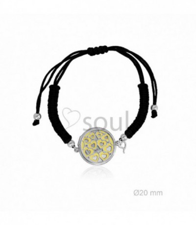 PULSERA PLATA MACARMÉ CORAZONES - 365006