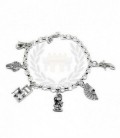 PULSERA BAILAORA PLATA - 7857