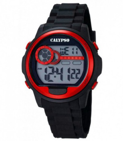 Reloj Digital Negro y Rojo CALYPSO - K5667/2