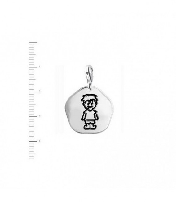 CHARM PLATA NIÑO 19MM - 00497-MO17