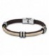 Pulsera Acero y Piel Marrón-Beige Trenzado LOTUS STYLE - LS1829-2/6