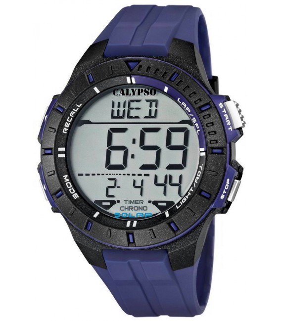 Reloj 50 Laps Digital Numeros Grandes Azul Marino CALYPSO - K5607/2