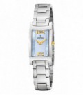 Reloj Mujer Rectangular Acero Esfera Azul Celeste FESTINA - F16270/3