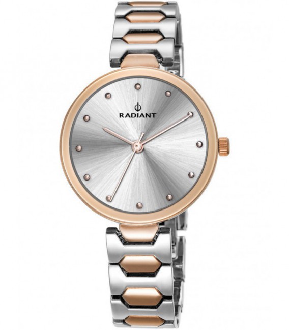 RELOJ MUJER DRESSY SILVER/BICOLOR ROSE GOLD RADIANT - RA443205