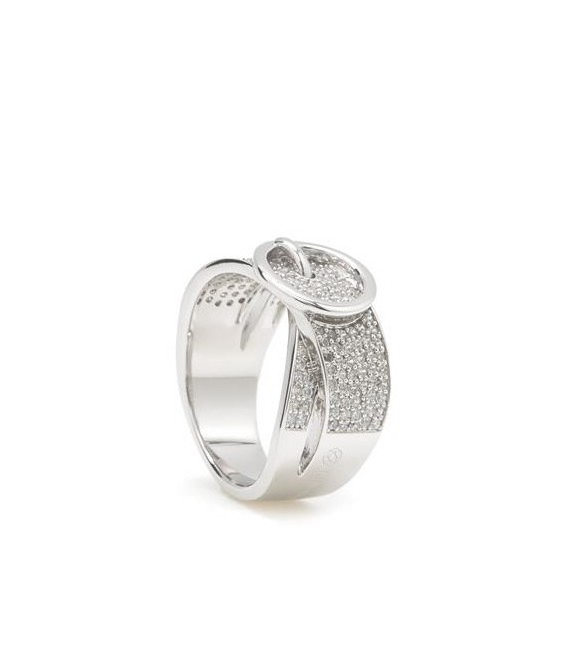 ANILLO PLATA HEBILLA CIRCONITAS LINEARGENT - 15645-R