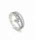 Anillo plata circonitas LINEARGENT - 16286-R