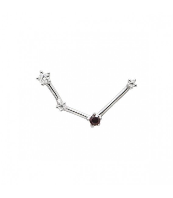 Collar Acuario LINEARGENT - CO01-AQU-G-PE