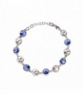 Pulsera Light Sapphire Plata VICTORIA CRUZ - A3022-1P