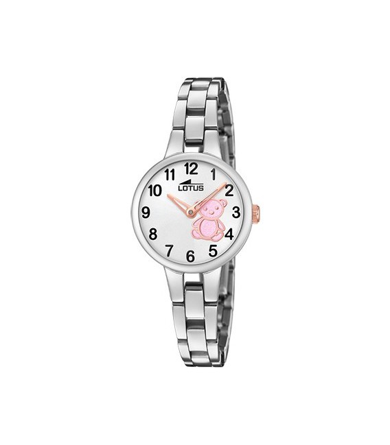 Reloj Niña Junior Acero Osito Teddy Rosa LOTUS - 18658/6