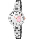 Reloj Niña Junior Acero Osito Teddy Rosa LOTUS - 18658/6