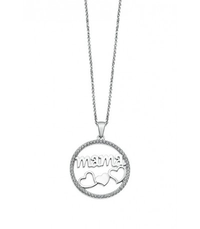 COLLAR MOTHER´S LOVE LOTUS SILVER - LP1809-1/1