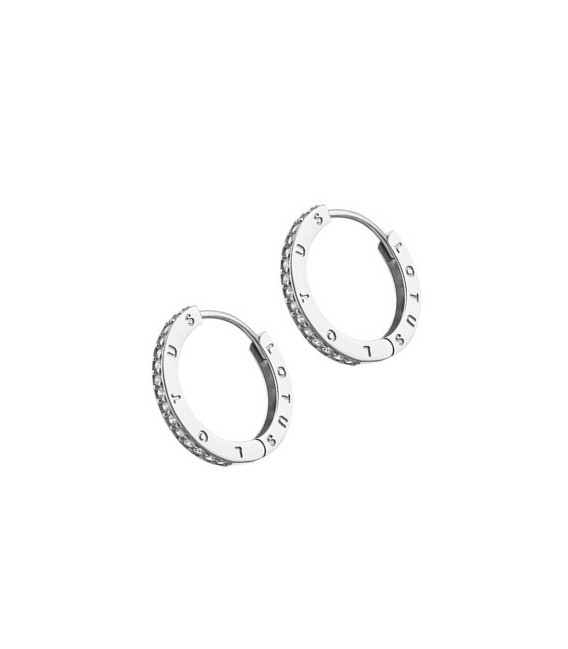 Pendiente Aro con Circonitas 21MM LOTUS SILVER - LP1888-4/1