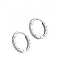 Pendiente Aro con Circonitas 21MM LOTUS SILVER - LP1888-4/1