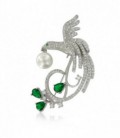 BROCHE ESTORNINO PLATEADO - 98-B18CT377