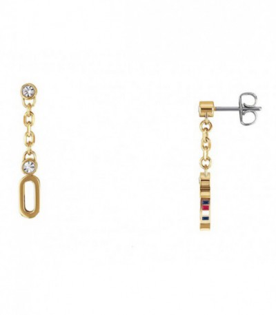 PENDIENTES LARGOS CHAPADOS TOMMY HILFIGER - 2780089