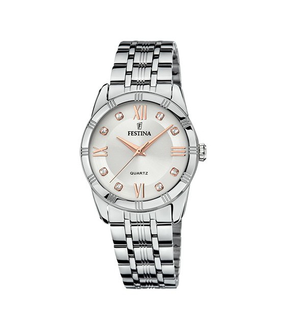 Reloj Mujer Acero Mademoiselle Esfera Plateada FESTINA - F16940/B
